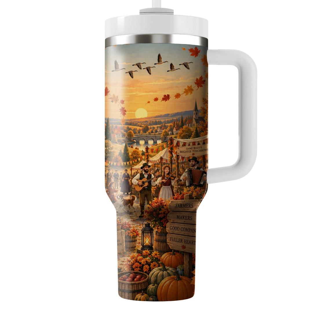 Autumn Saffron Windmill Fair decorative tumblers [AI-a119c779-9db5738be4e9]