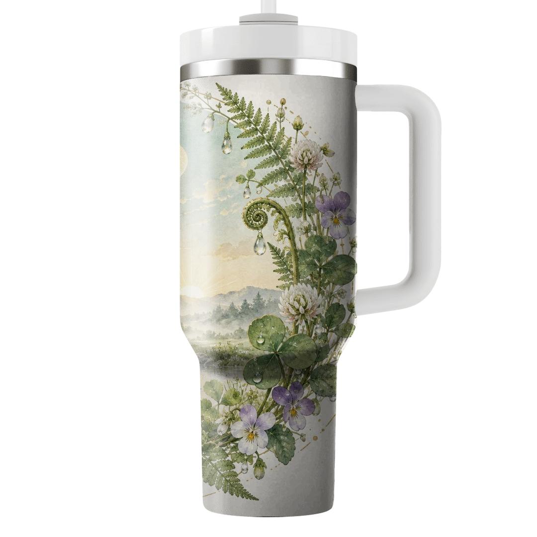 Spring Moon Dew Herbarium tumblers for gifts [AI-011dbe9d-387229e66f87]