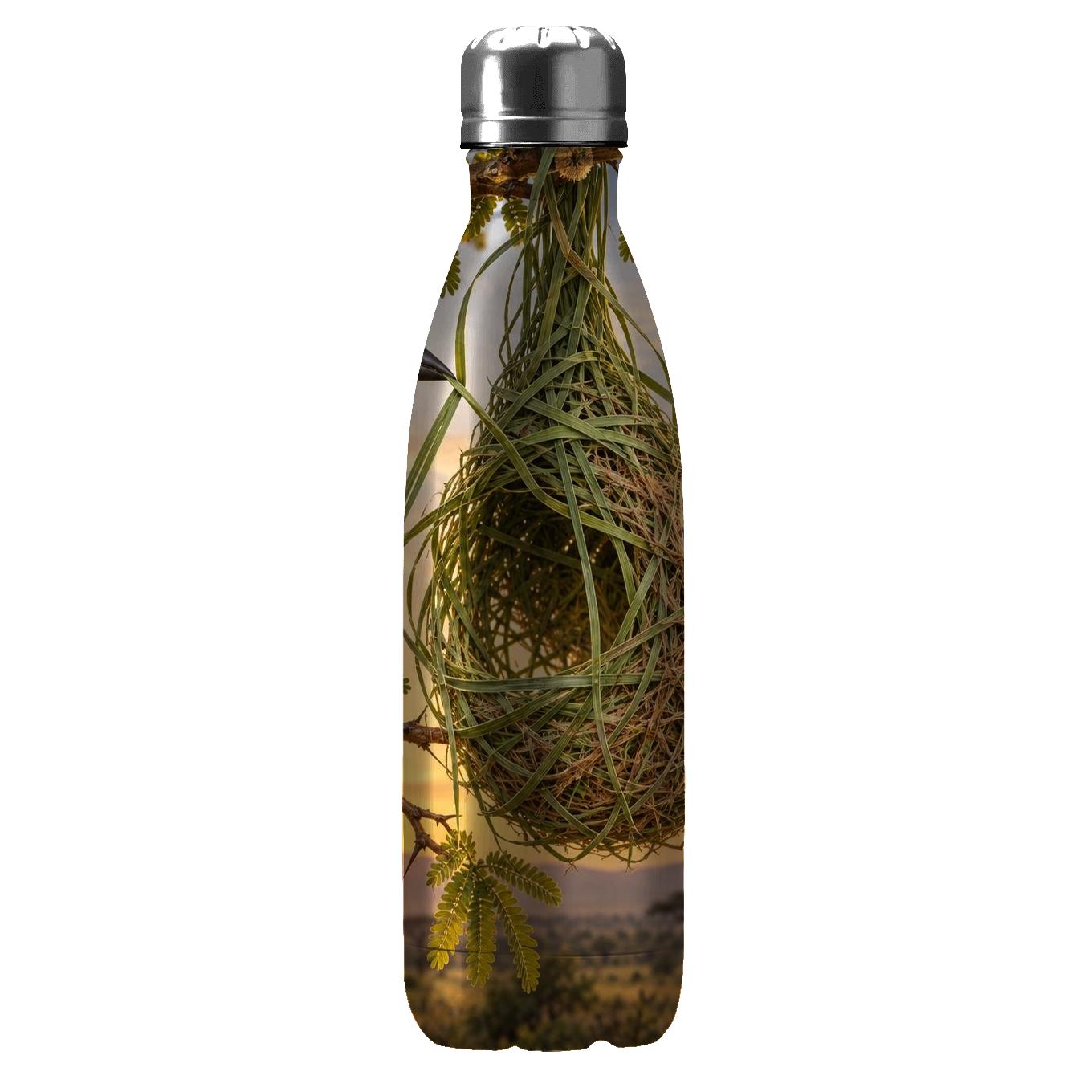 Golden Weaver Bird Sun Basket travel water bottles [AI-af489418-16cc07d936e5]