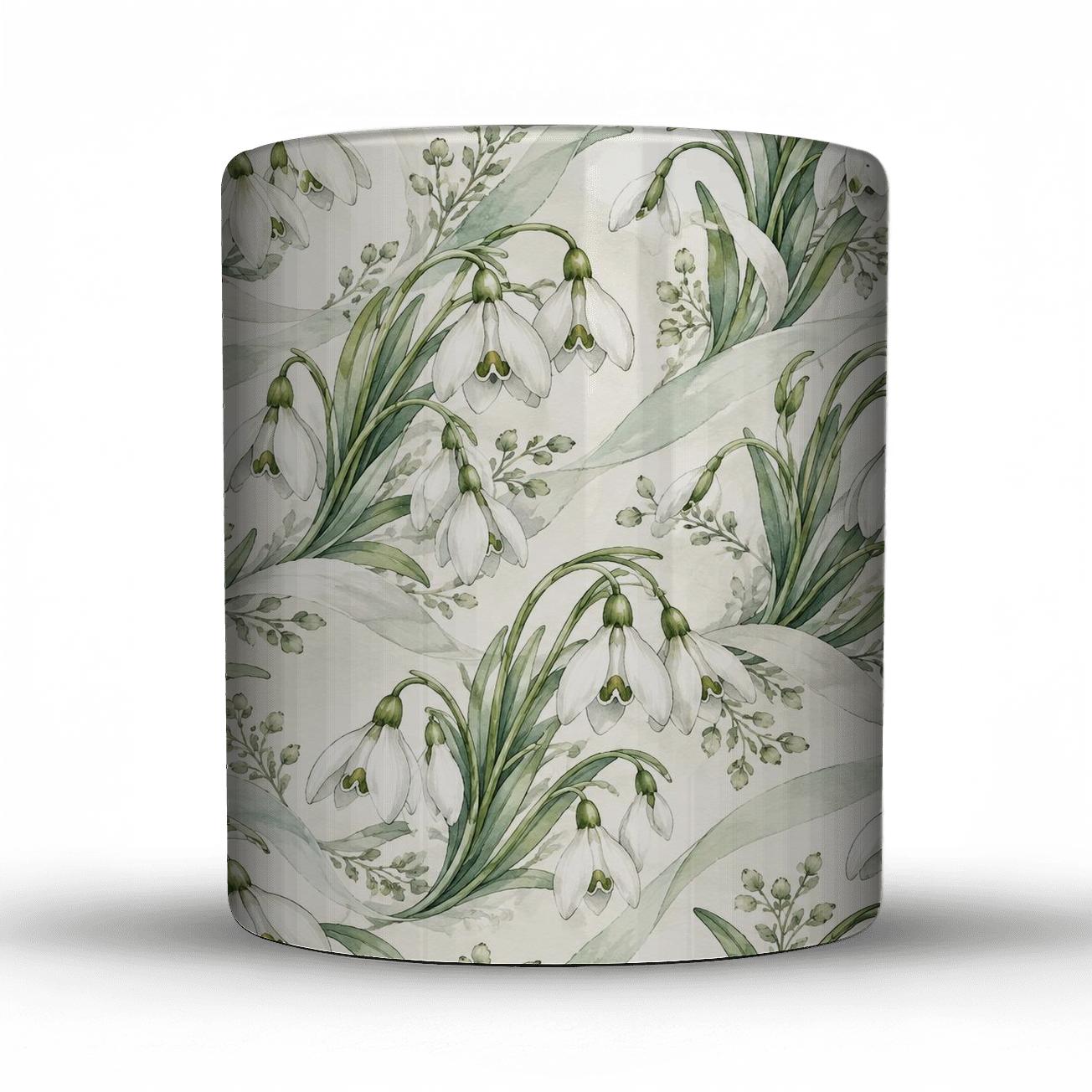 Porcelain Snowdrop Ribbons novelty coffee mugs [AI-15d323f2-3d0e432bffb3]