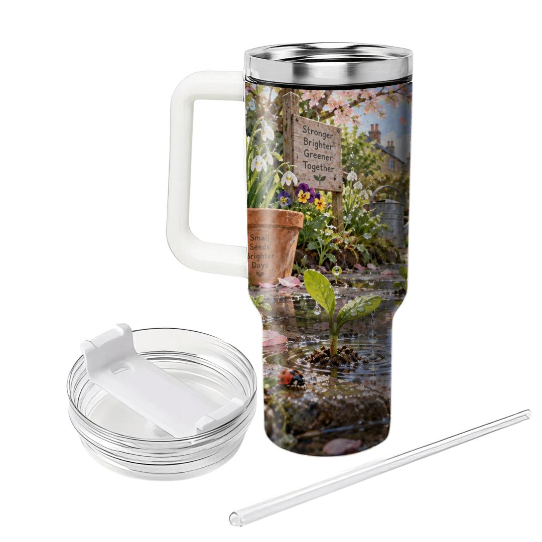 Spring Puddle Rainbow Seedlings tumblers for gifts [AI-ba0bc08c-477675ddc880]