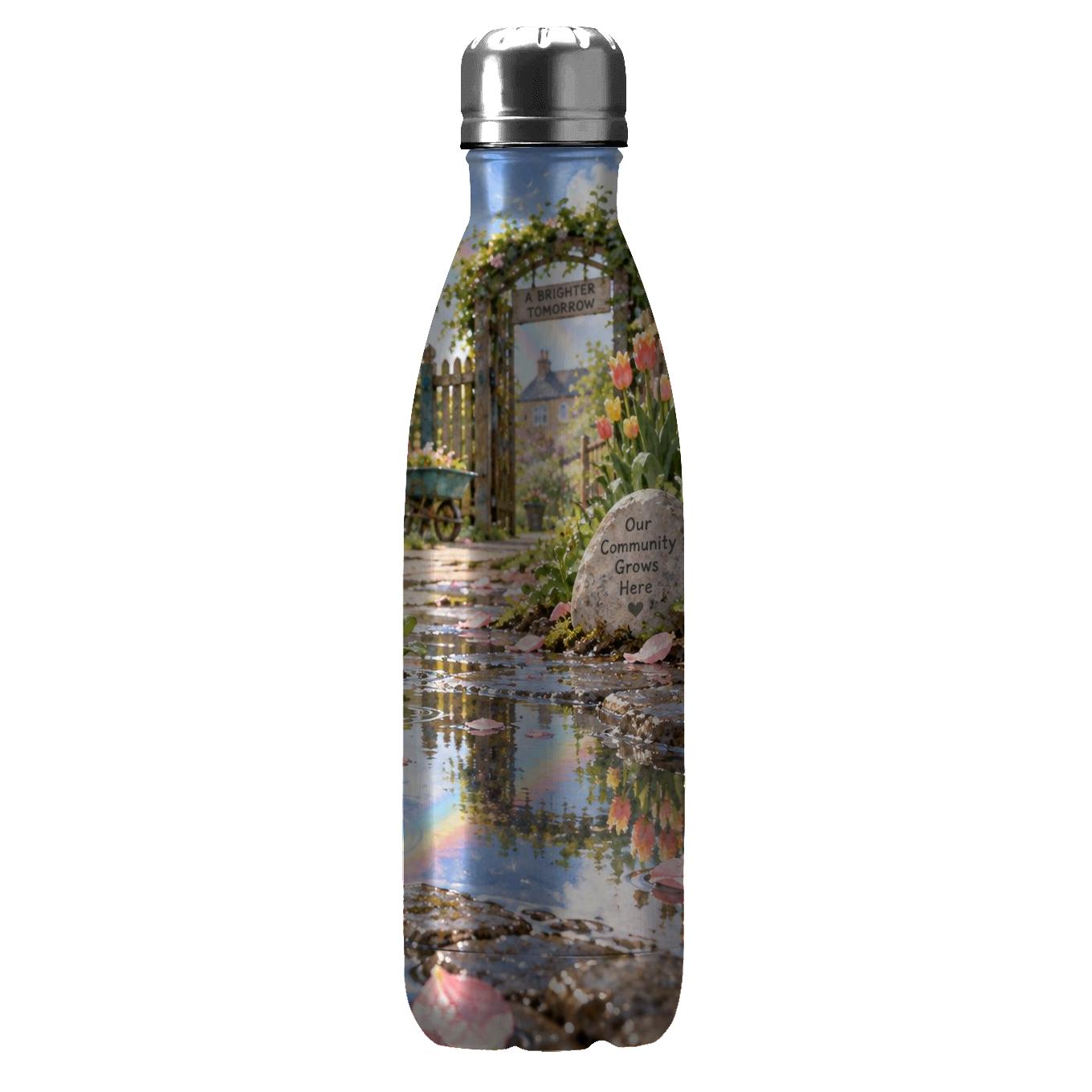 Spring Puddle Rainbow Seedlings water bottles for gifts [AI-ba0bc08c-477675ddc880]