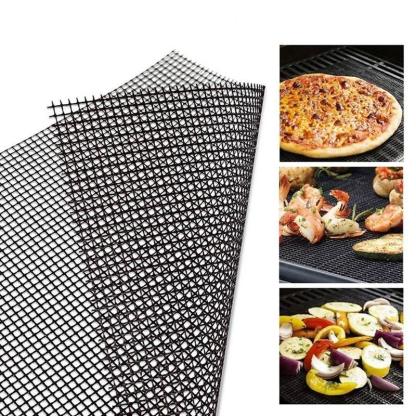 Non-stick BBQ Mesh Mat | Heavy Duty, Reusable Grilling mats, Easy to Clean Mesh Mat