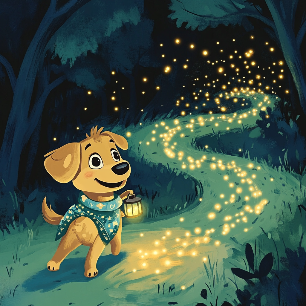 Dug Moonlit Firefly Trail Disney Inspired coasters for home decor