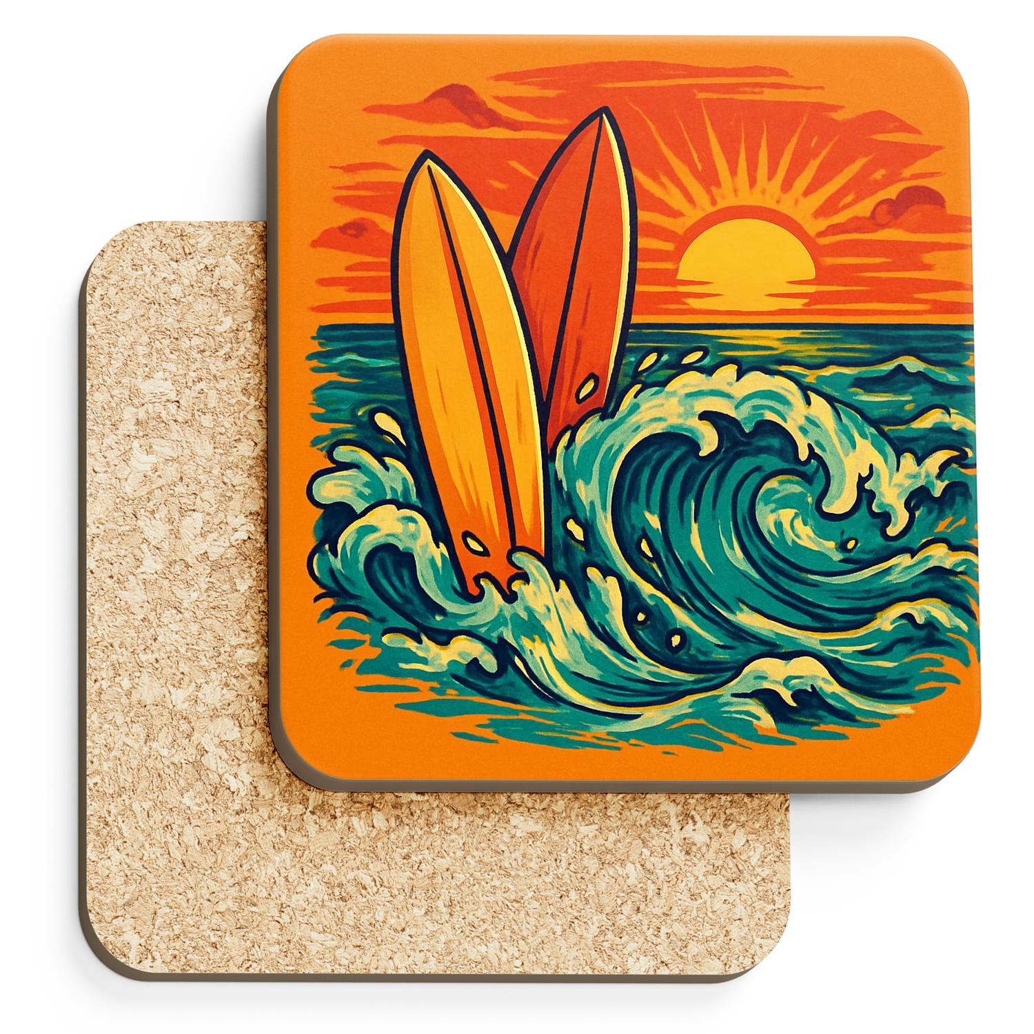 Summer Sunset Surf Tumbler Tumbler Cups