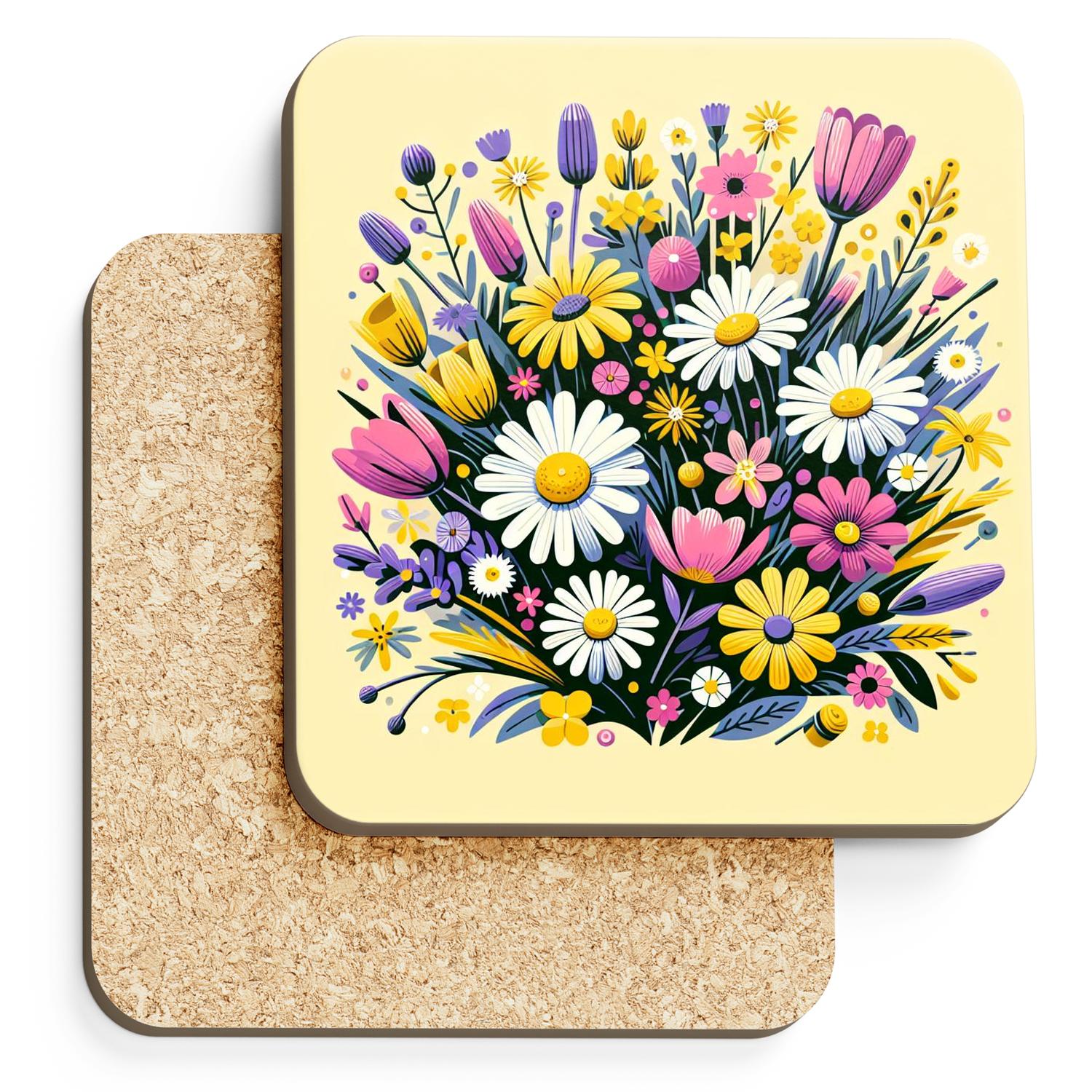 Springtime Floral Symphony Tumblers With Lids