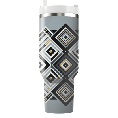 Chic Geometric Diamond  Custom Tumblers