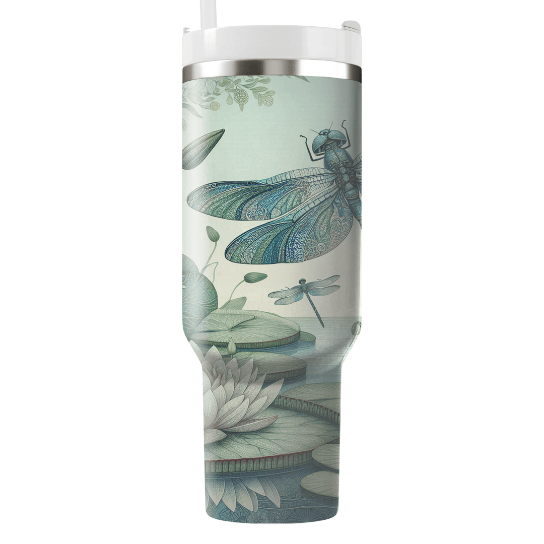 Dazzling Dragonfly Dance  Personalized Tumblers