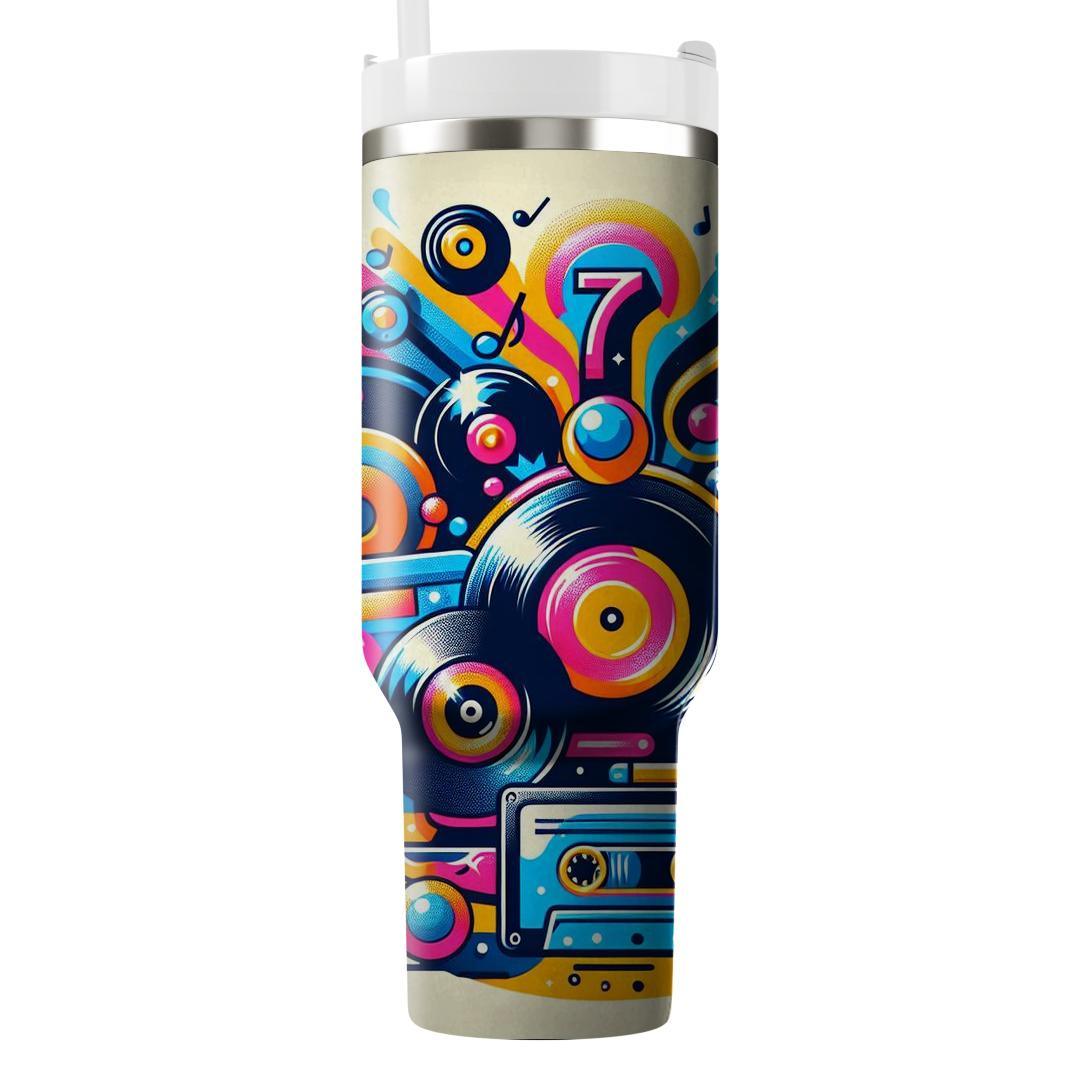 Funky 70s Music Jam  Travel Tumblers