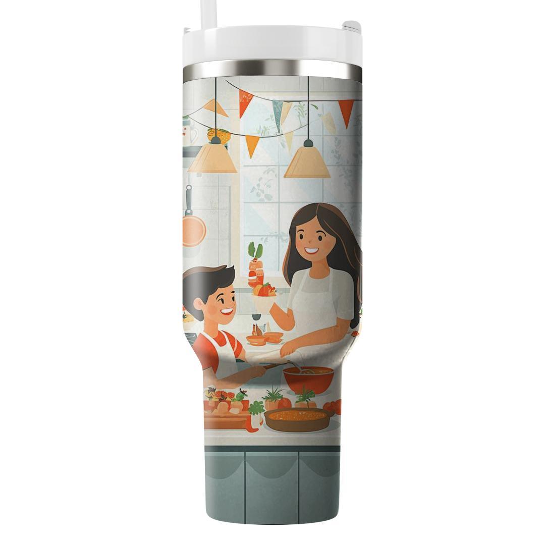 Mom’s Kitchen Chronicles: A Family Cooking Day Unique Tumblers