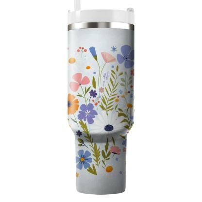 Charming Wildflower Bliss  Insulated Tumblers