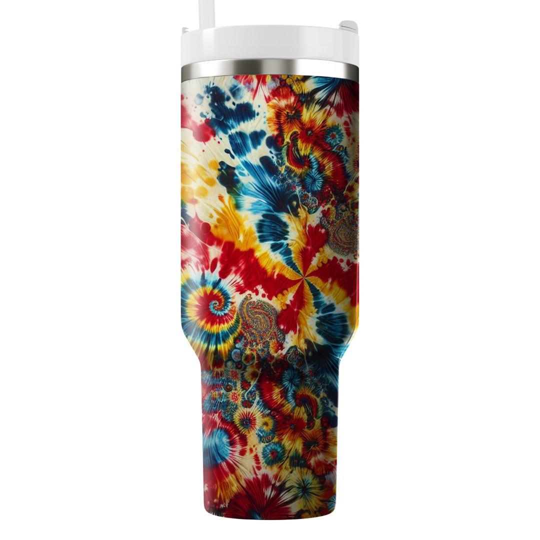 Chic Tie-dye Fusion  Travel Tumblers