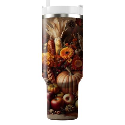 Bountiful Blessings - Harvest Festival  Tumblers With Lids