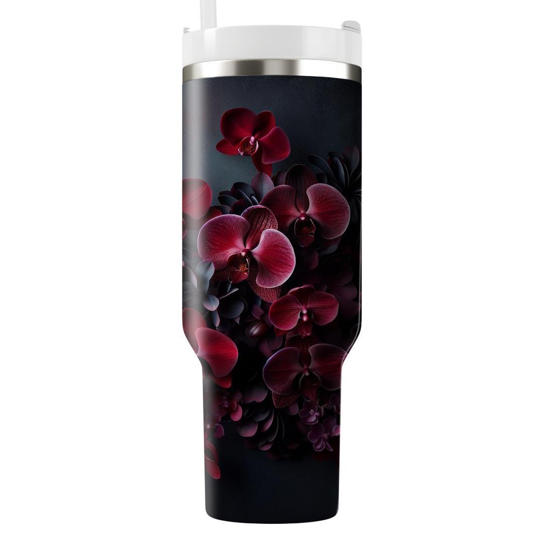 Crimson Orchid Splendor  Tumbler Cups