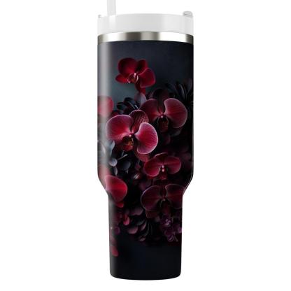Crimson Orchid Splendor  Tumbler Cups