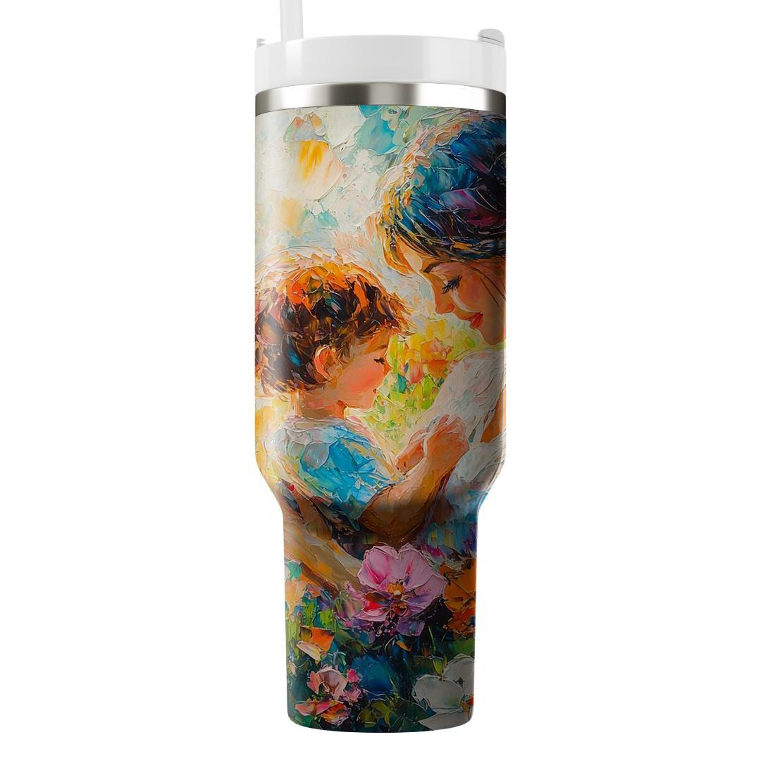 The Heartfelt Portrait: A Mother’s Love In Every Brushstroke Insulated Tumblers