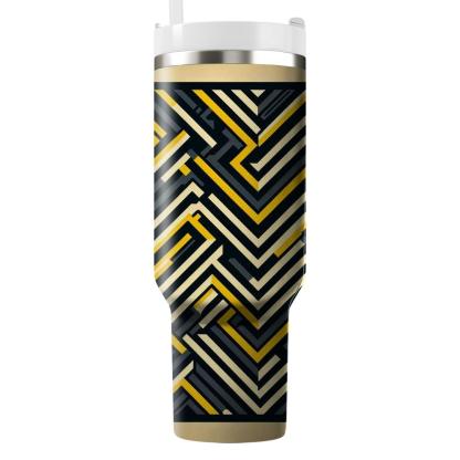 Bold Zigzag Contrast  Tumblers For Gifts