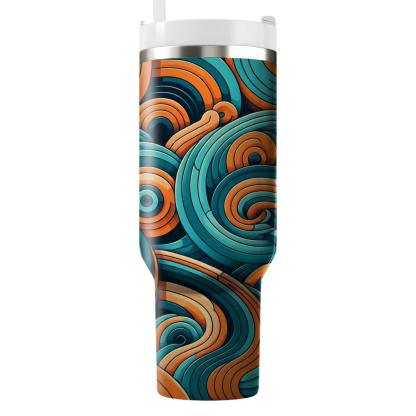 Geometric Spiral Frames  Tumblers For Gifts