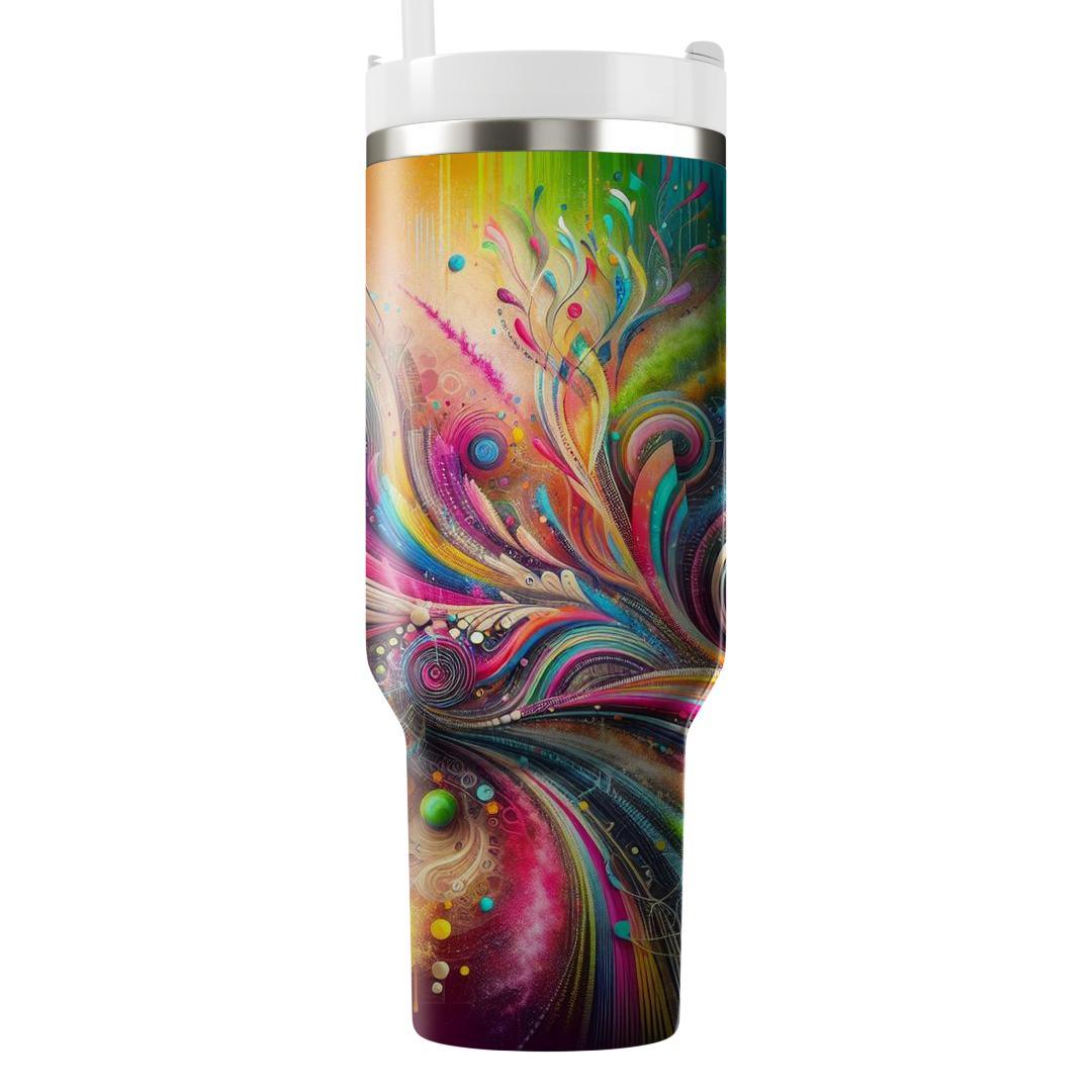 Cascading Colors - A Holi Festival  Tumbler Cups