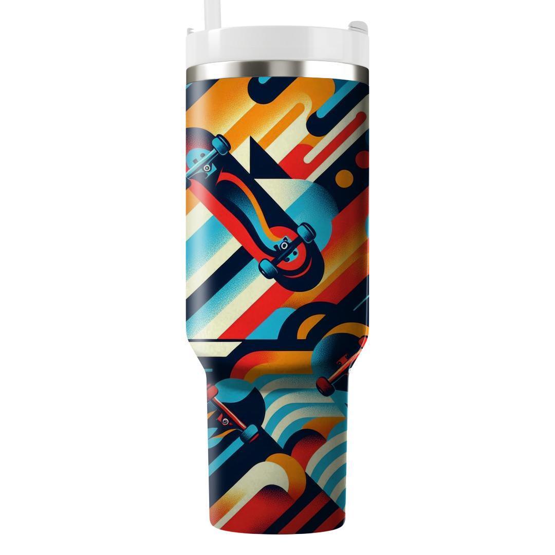 Vintage Skateboard Graphics  Personalized Tumblers