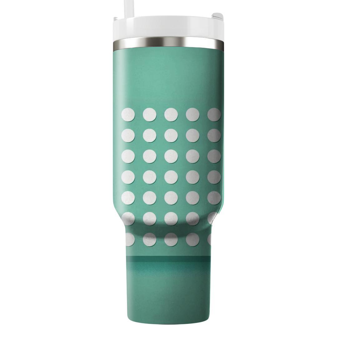 Polka Dot Mint Delight  Insulated Tumblers