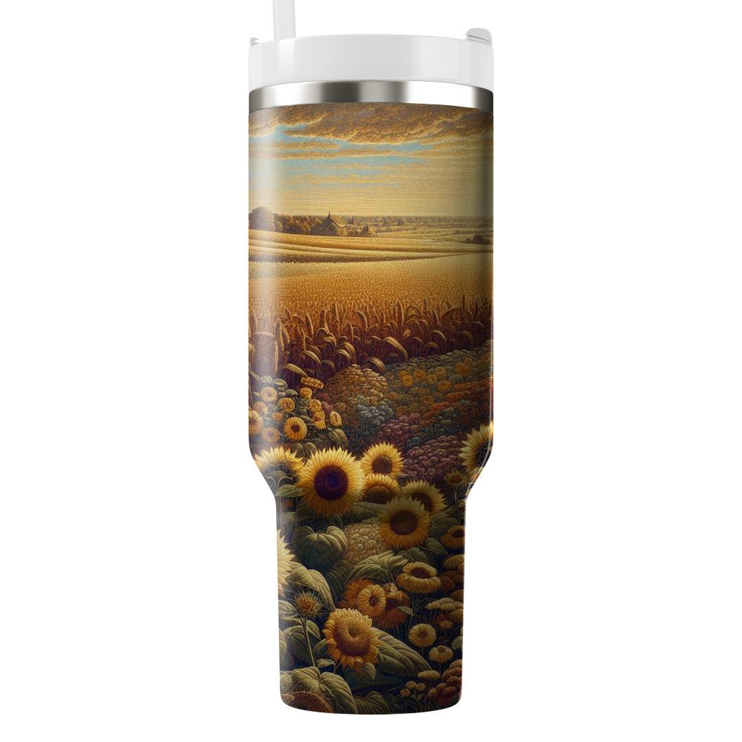 Summer Harvest Fields  Tumbler Cups
