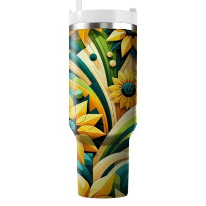 Dynamic Sunflower Design  Tumblers For Gifts