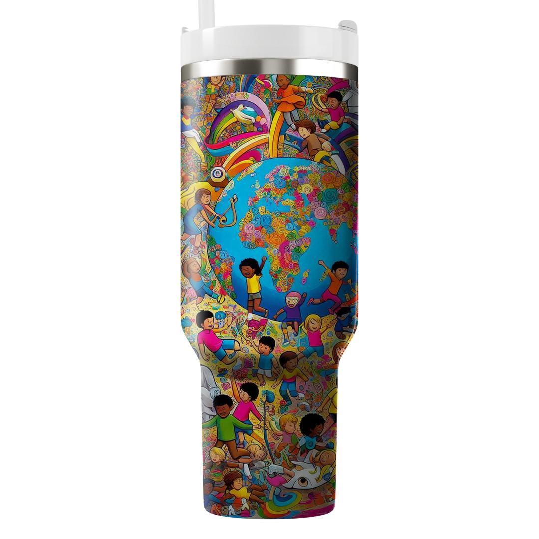 Reflections Of Joy - International Children’s Day  Tumblers With Lids