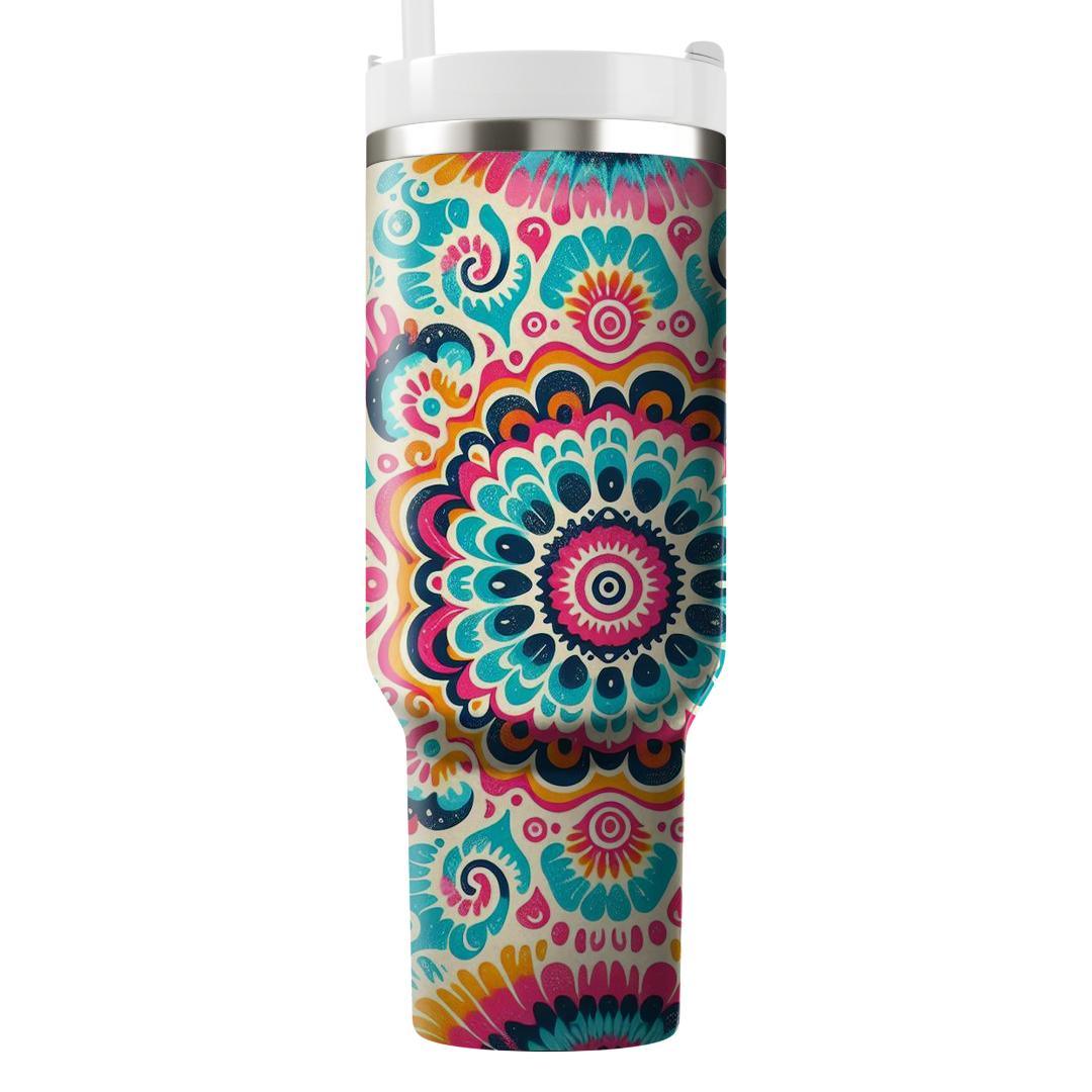Retro Tie-dye  Tumbler Cups