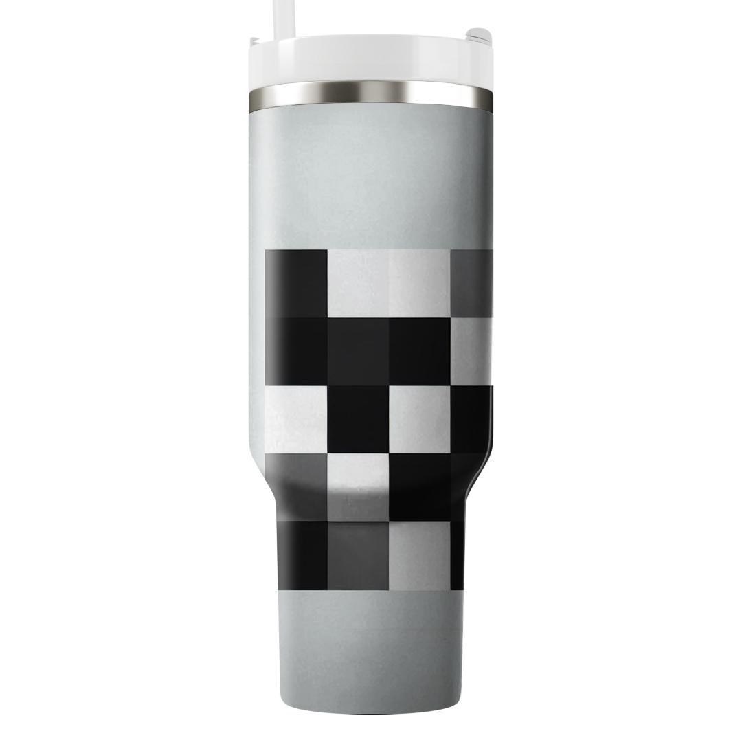 Monochrome Checkered  Insulated Tumblers