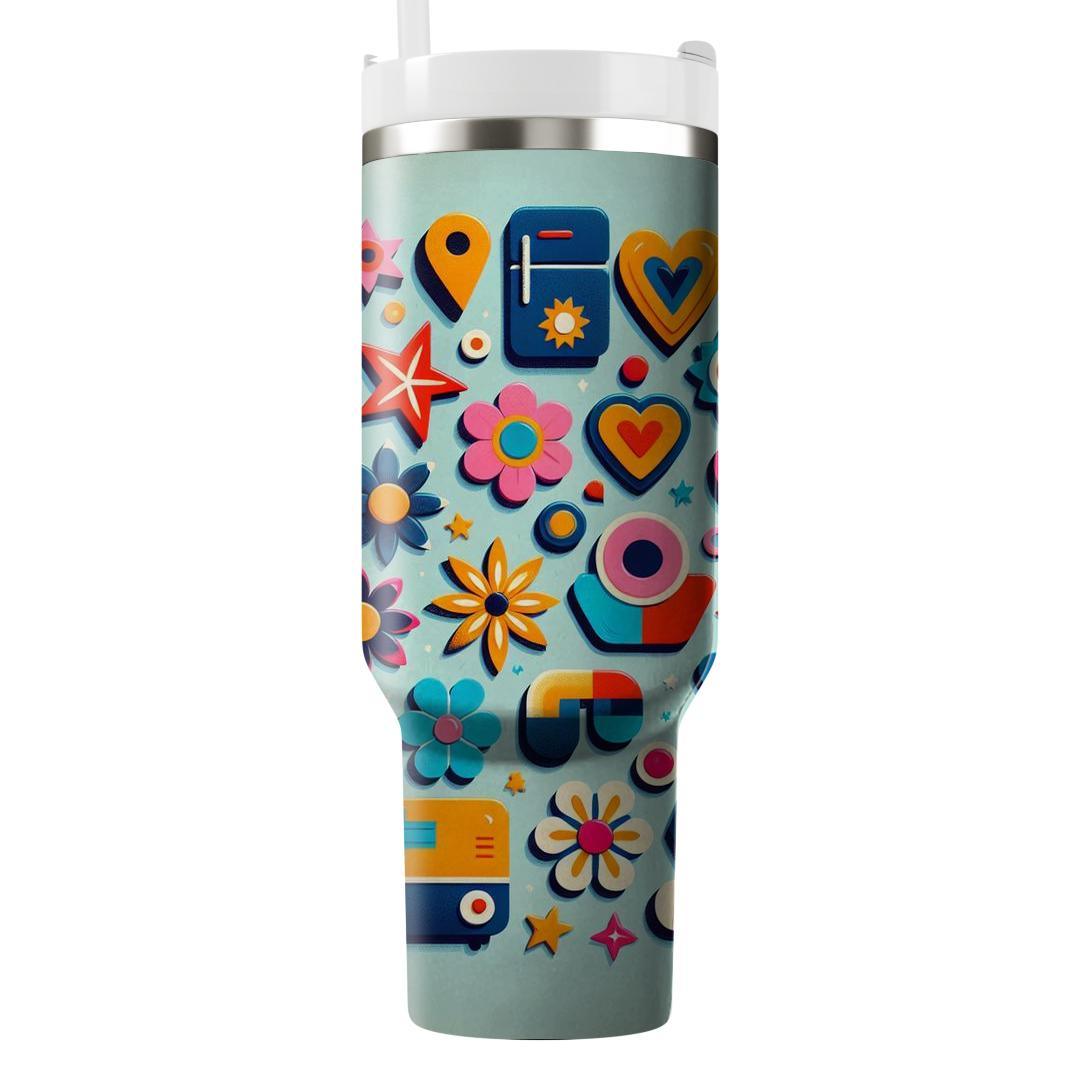 Funky Fridge Magnet Fun  Travel Tumblers