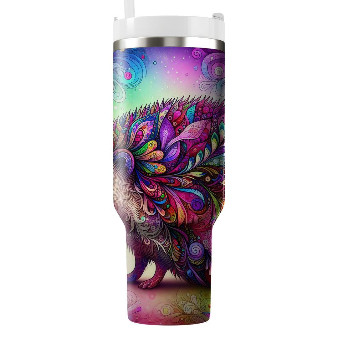 Artsy Hedgehog Wonderland  Travel Tumblers