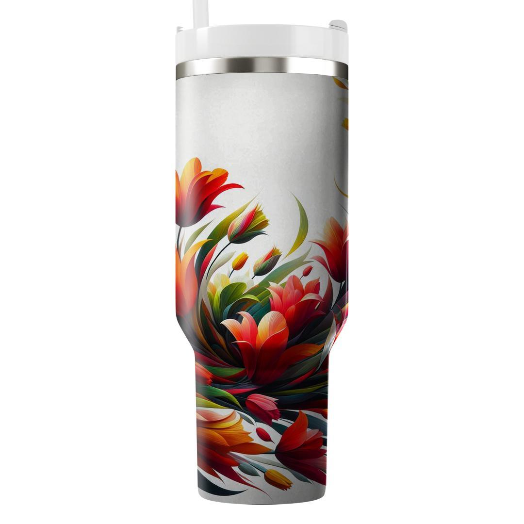 Fiery Tulip Blaze  Tumbler Cups
