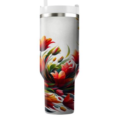 Fiery Tulip Blaze  Tumbler Cups