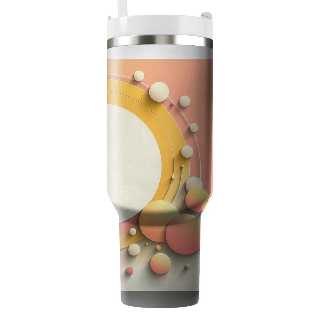Sunkissed Ombre Circles  Travel Tumblers