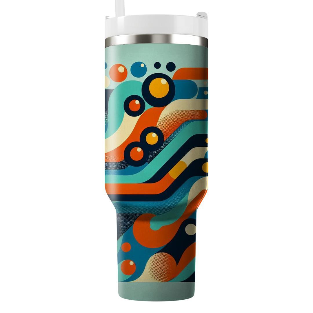 Funky Geometric Dots  Personalized Tumblers