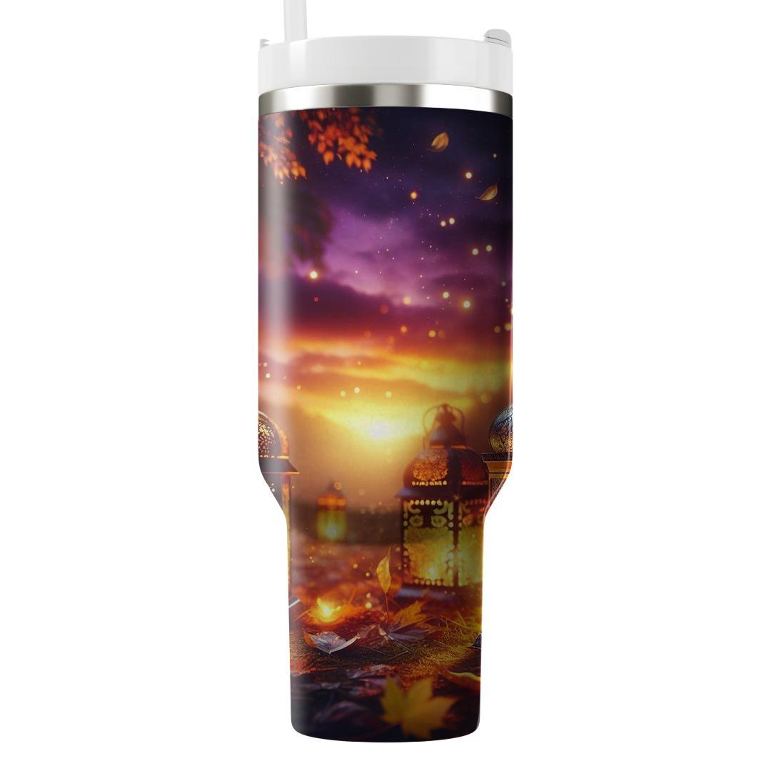 Autumn Lantern Light  Tumbler Cups