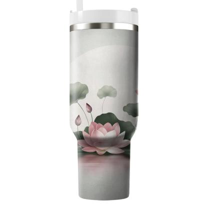 Pink Lotus Serenity  Tumbler Cups