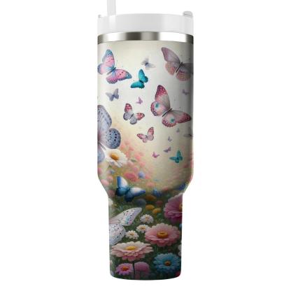 Elegant Butterfly Ballet  Tumblers With Lids