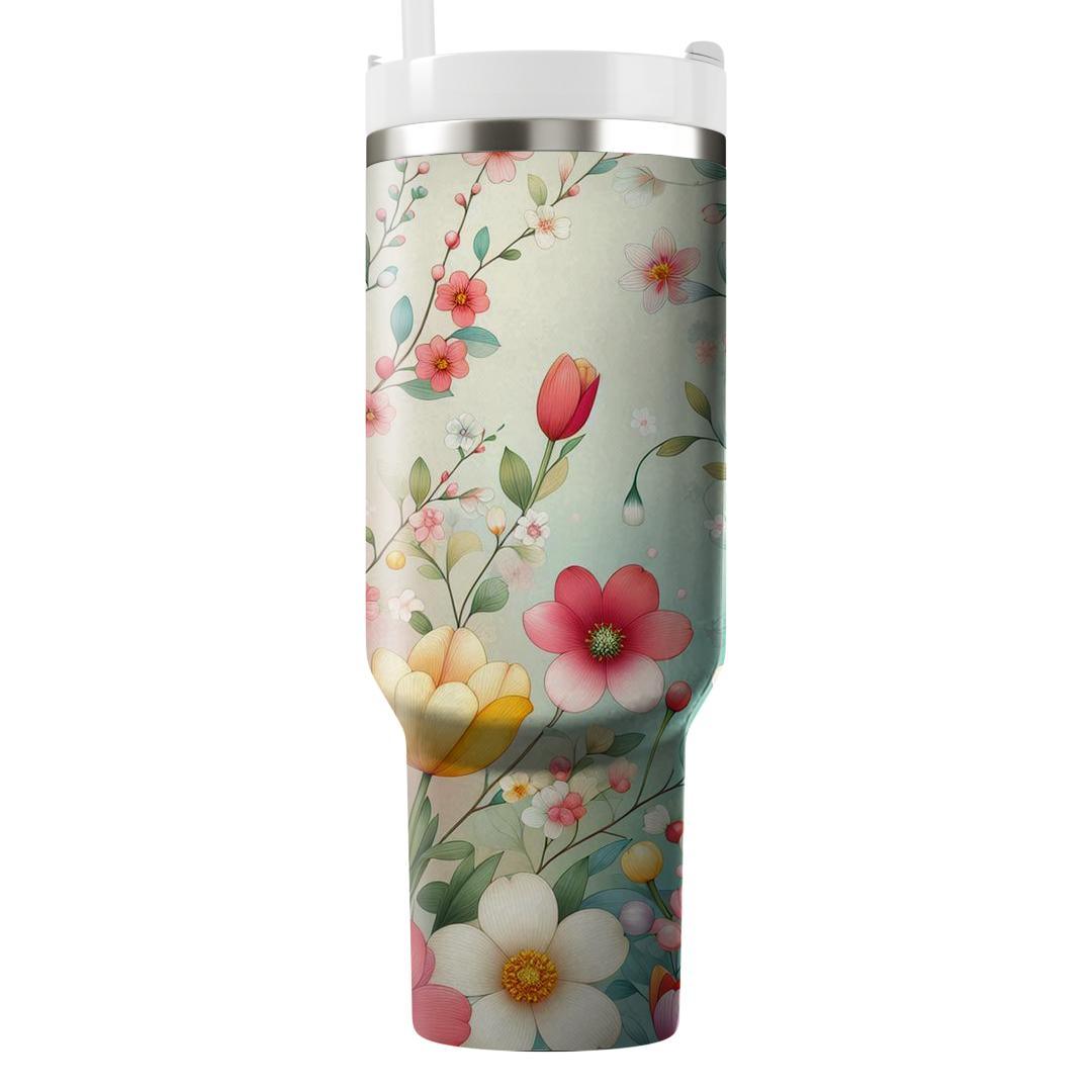 Spring Blossom Harmony Tumblers With Lids