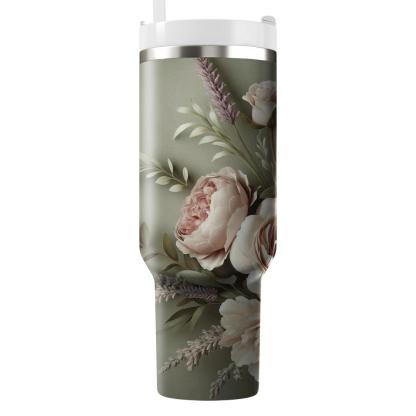 Vintage Garden Romance  Insulated Tumblers
