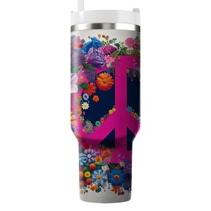  Peace Blossoms  Travel Tumblers