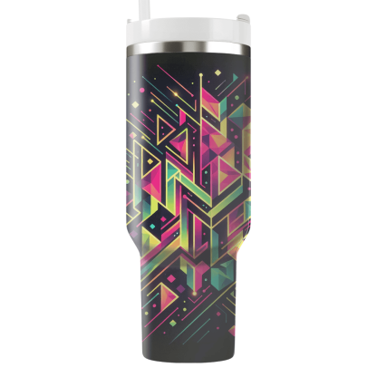 Neon Geometry  Tumbler Cups