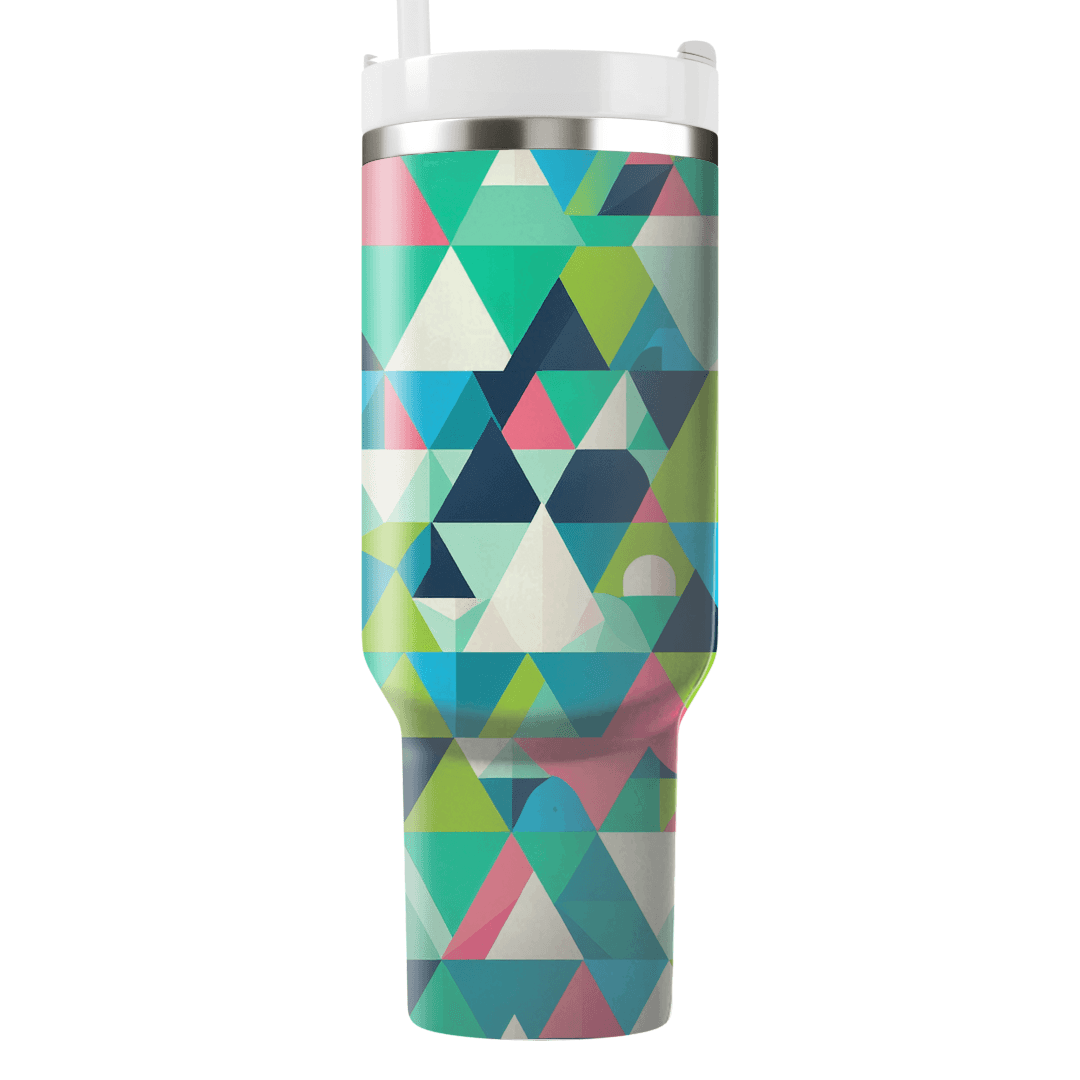 Funky Triangle Pattern Tumbler Cups