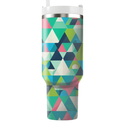 Funky Triangle Pattern Tumbler Cups