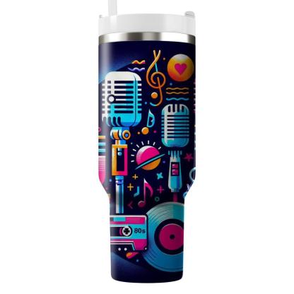 Classic 80s Music Icons  Personalized Tumblers