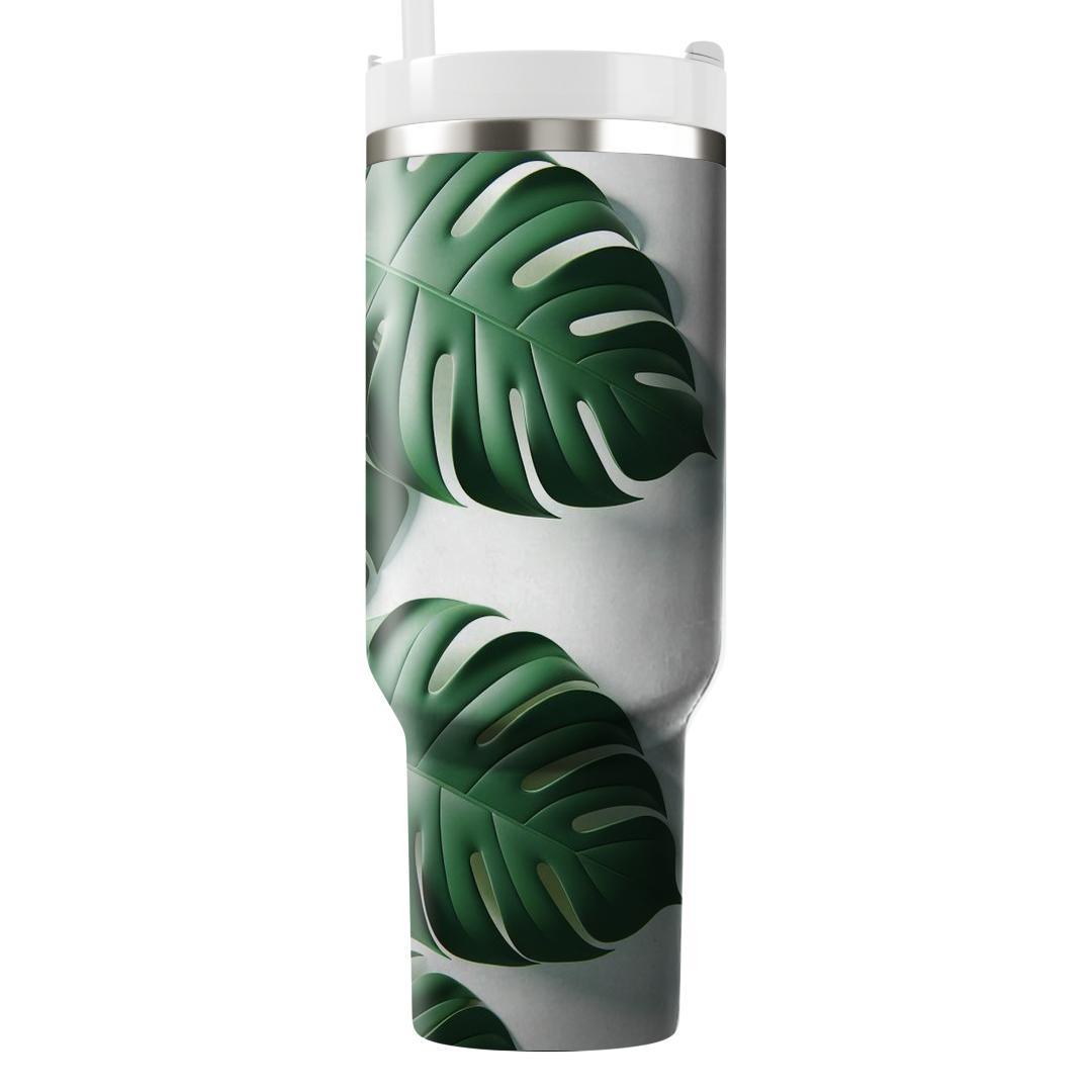 Modern Monstera  Unique Tumblers