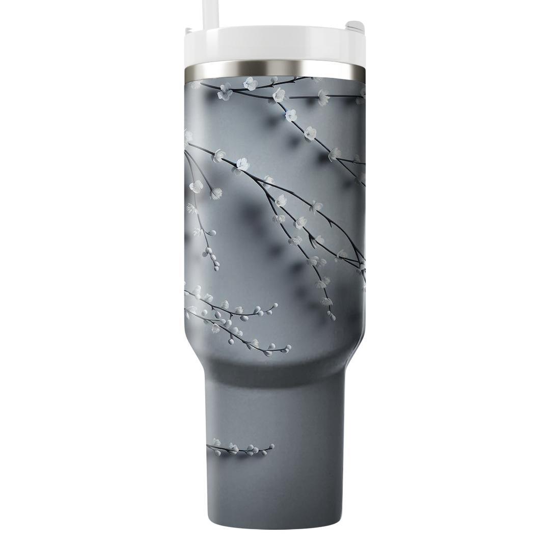 Silver Birch Blossom  Tumbler Cups