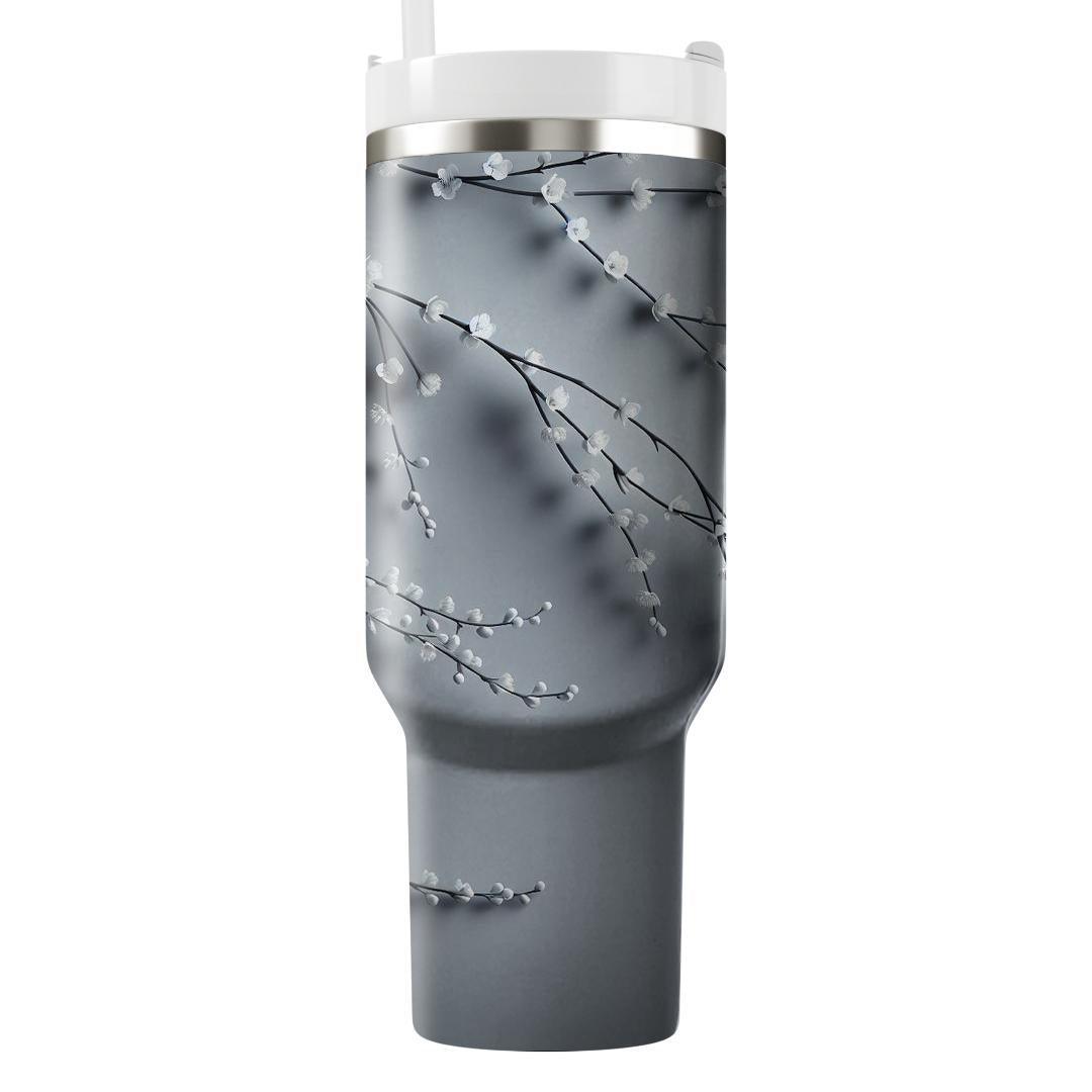 Silver Birch Blossom  Tumbler Cups
