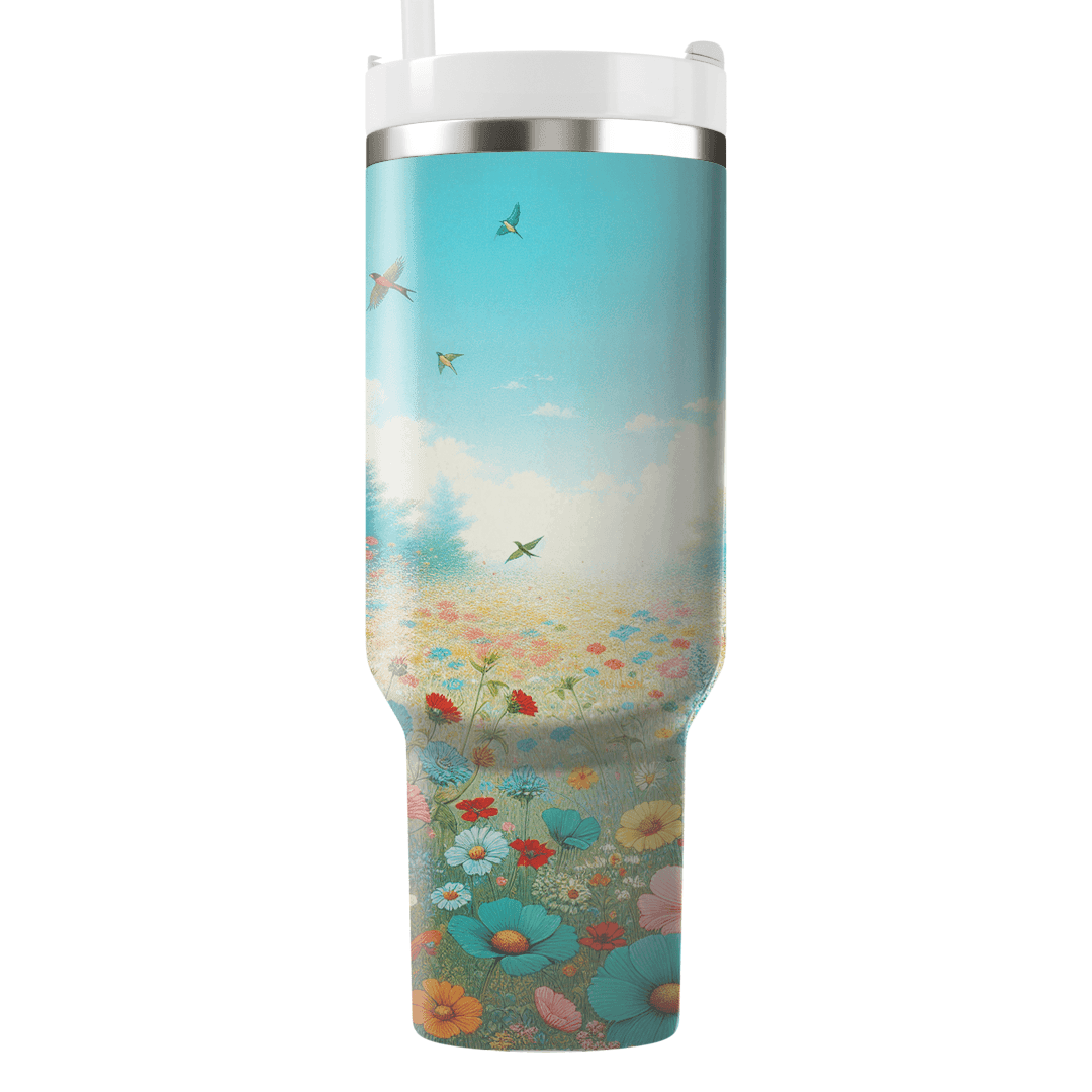 Spring Morning Meadow  Travel Tumblers